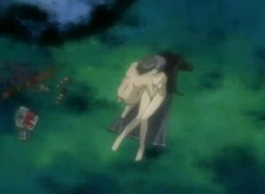 Лишил девственности на траве хентай